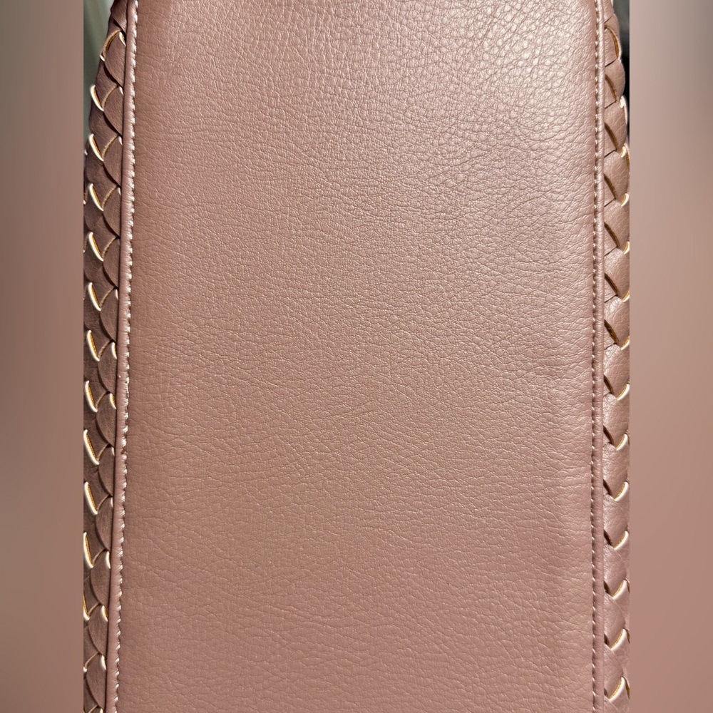 Ilse Jacobsen Reversible Vegan Leather Tote Bag in Metallic Rose/Crystal - Picture 10 of 13